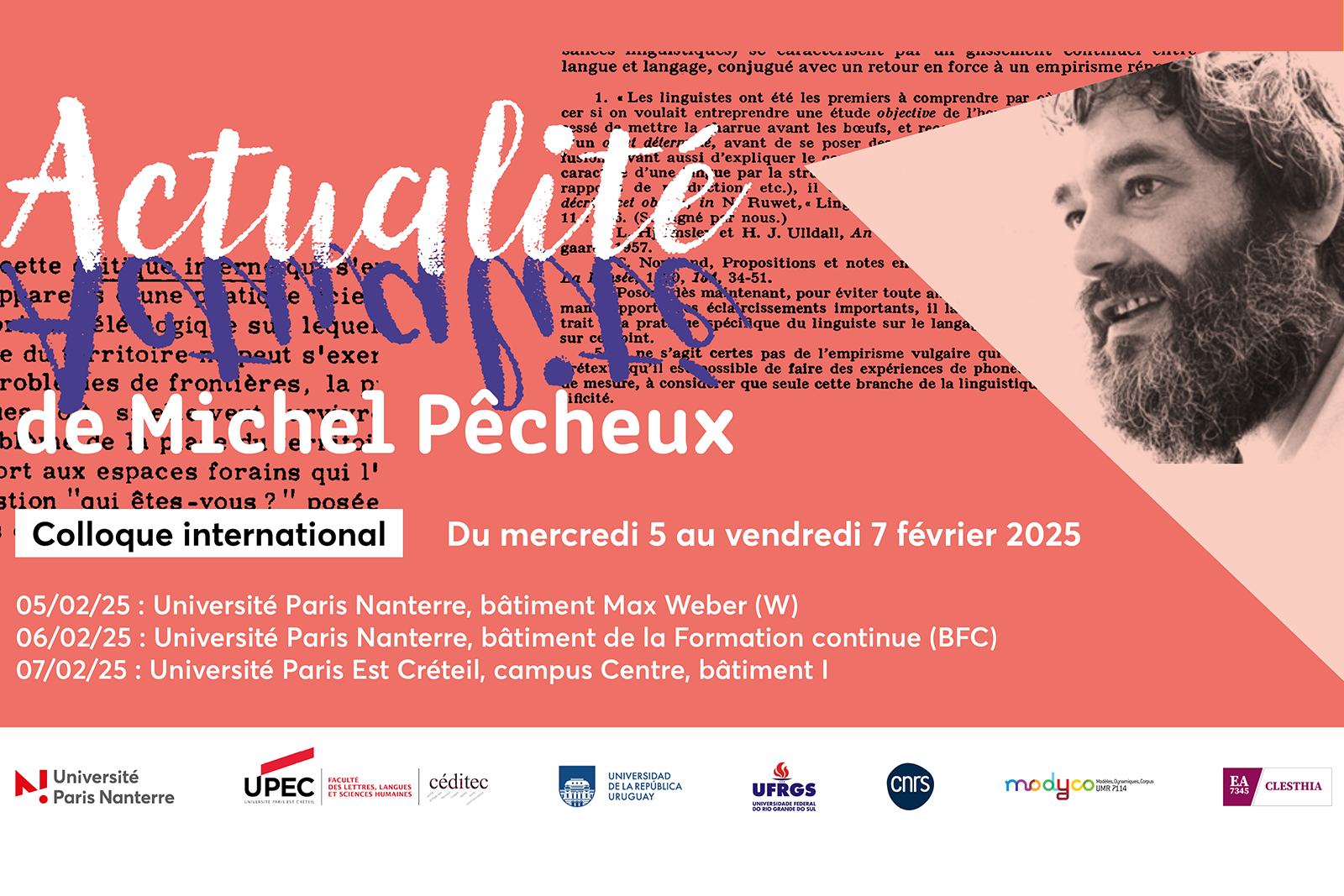 Colloque actualité de Michel Pêcheux