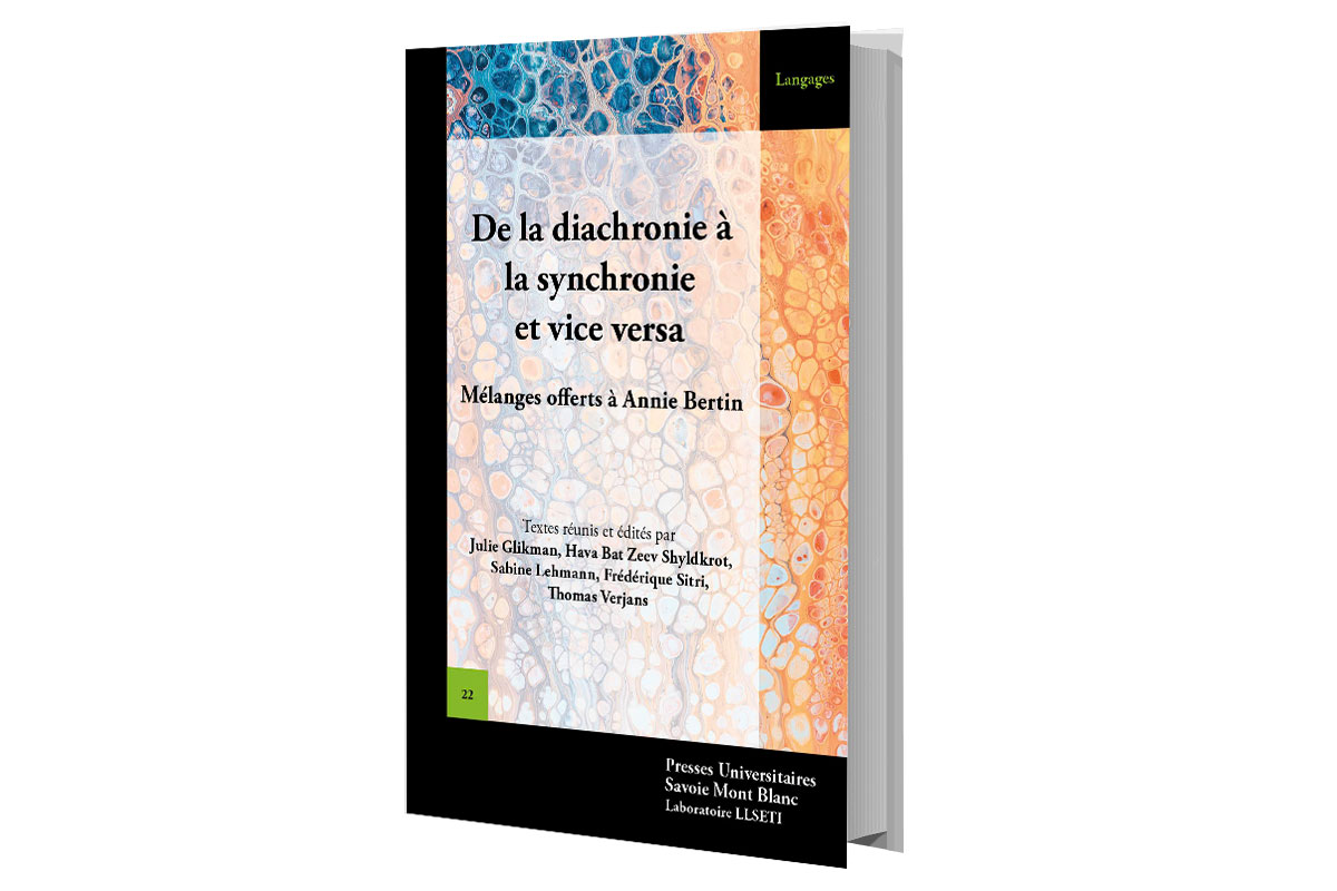 Première de couverture Livre De la diachronie à la synchronie et vice versa.